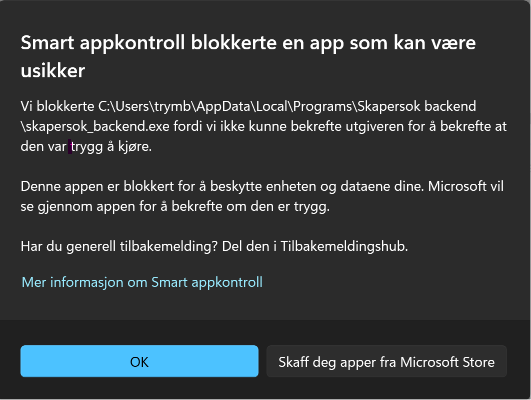 Smart screen blocked