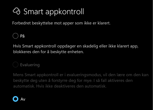Disable SmartScreen