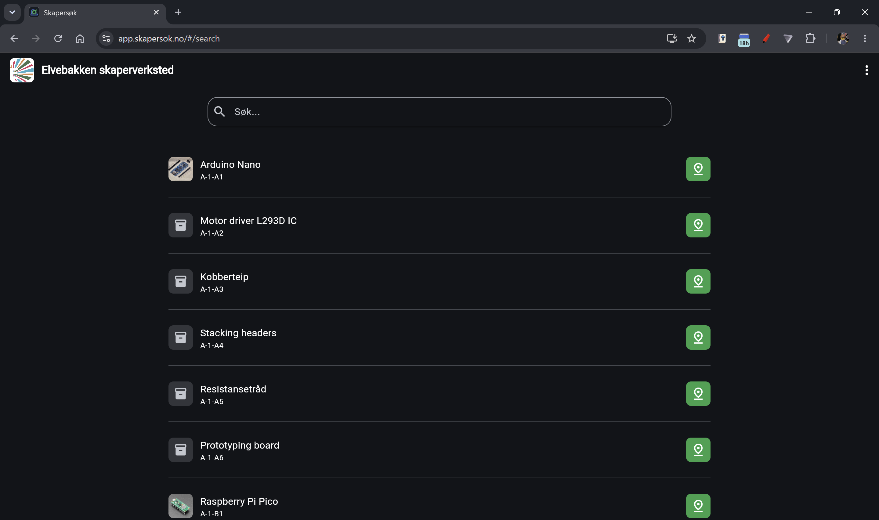 Web app connected